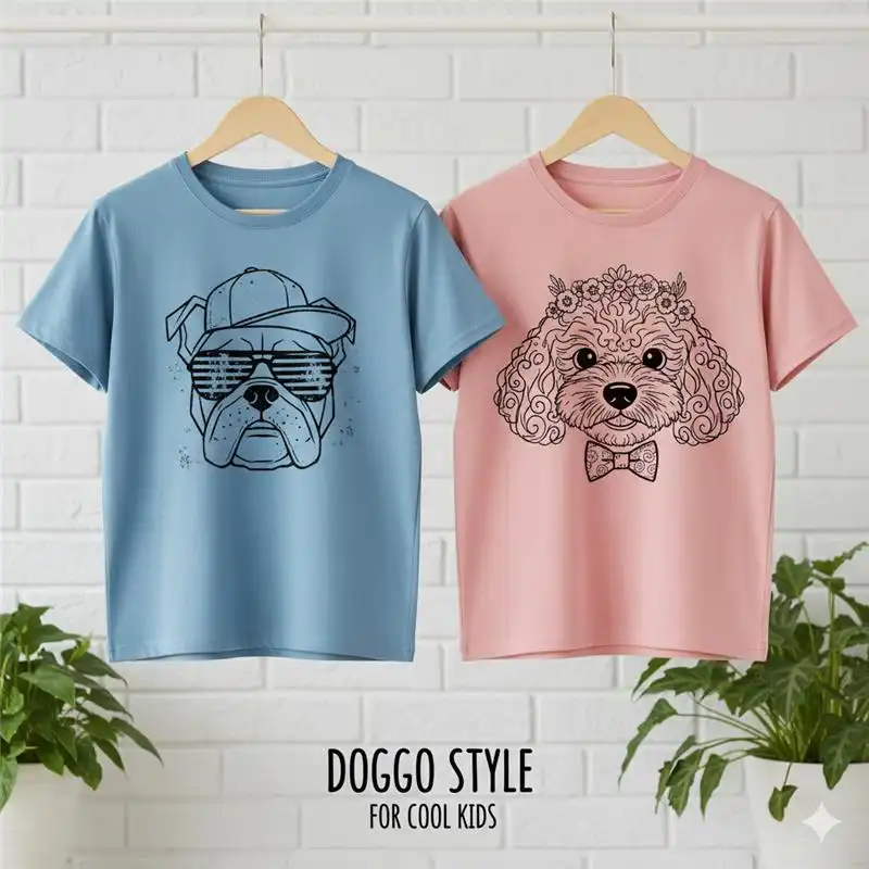 dog print t-shirt for kids