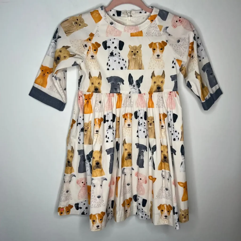girls dog print clothes for kids