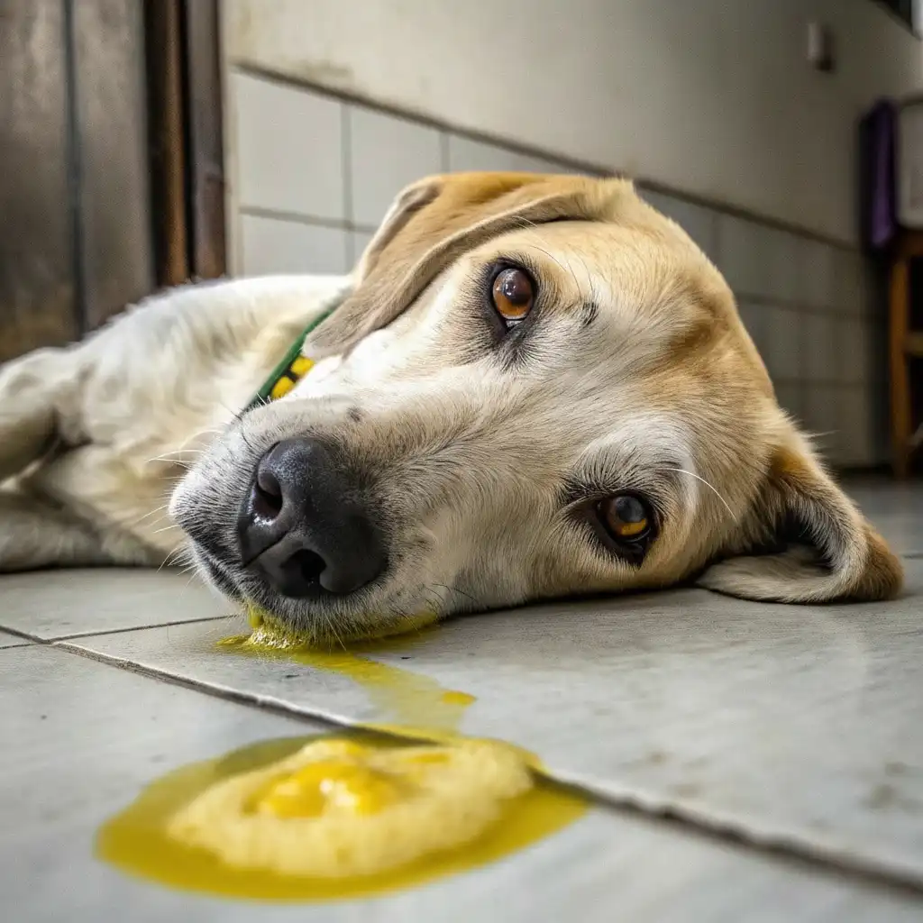 Dog Vomiting Yellow Bile