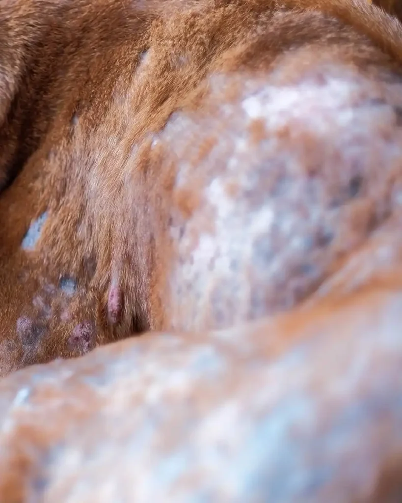 early stage mange in dogs