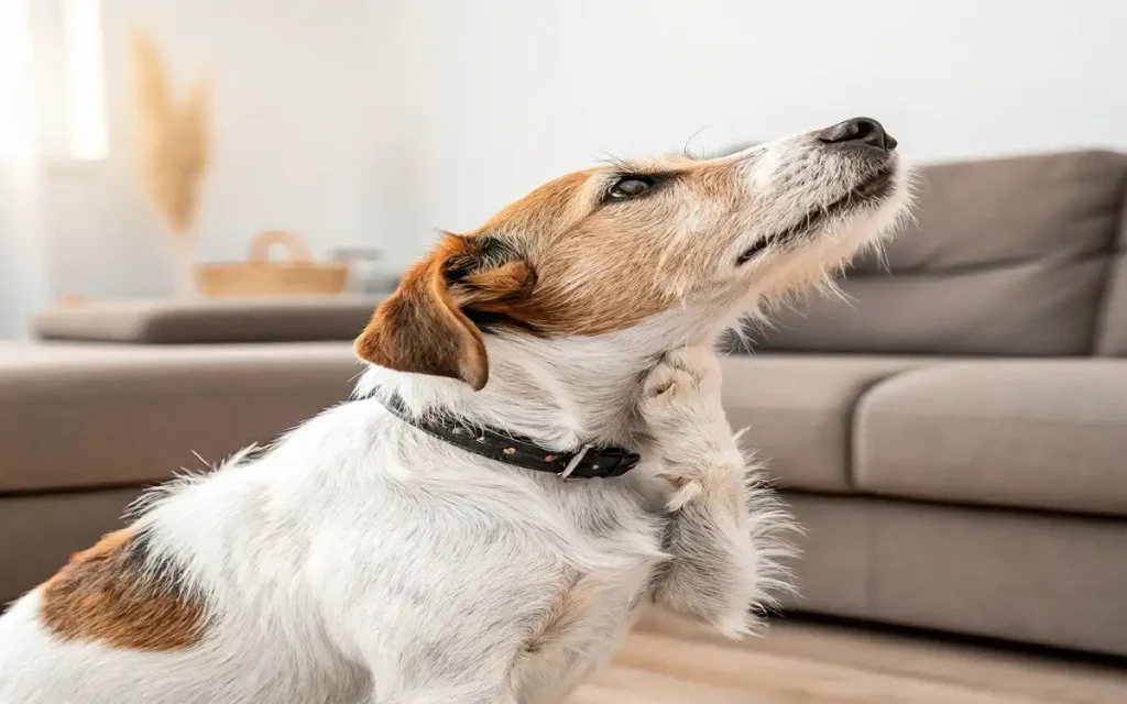 pryensse very itchy neck dog​