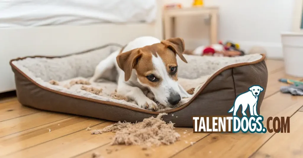 why do dogs scratch their bed 2