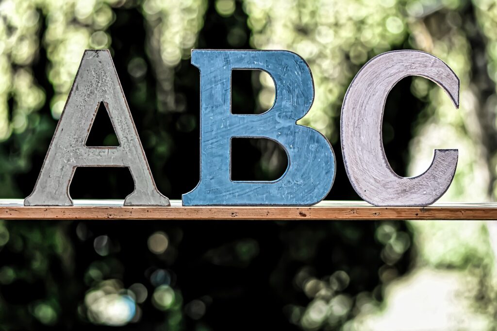 abc, school, child